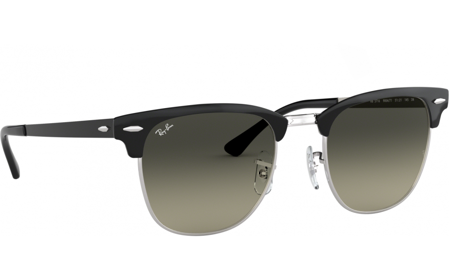 ray ban clubmaster silver black